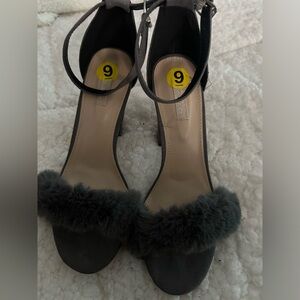 Faux Fur Heels